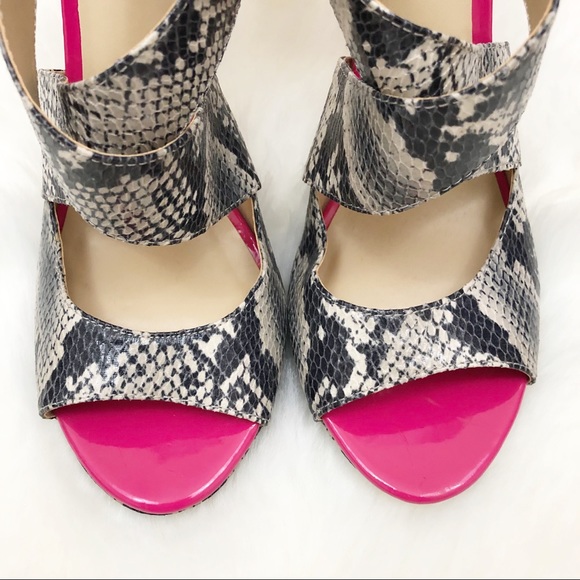 Michael Antonio Snakeskin Print Heels - Picture 5 of 6